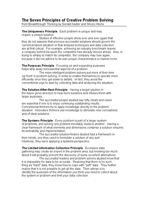 Image result for Principles of Problem Solving