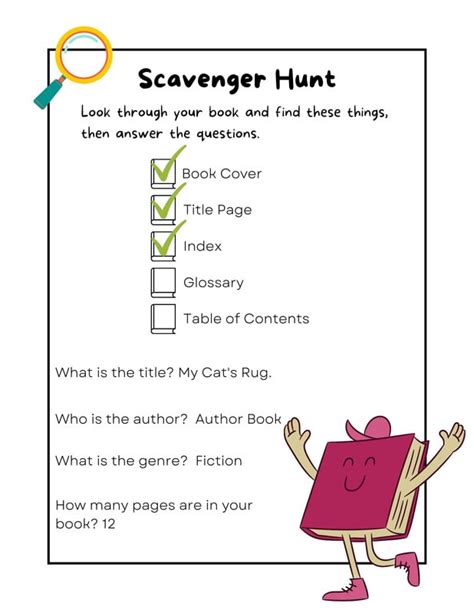 Free and customizable scavenger hunt templates