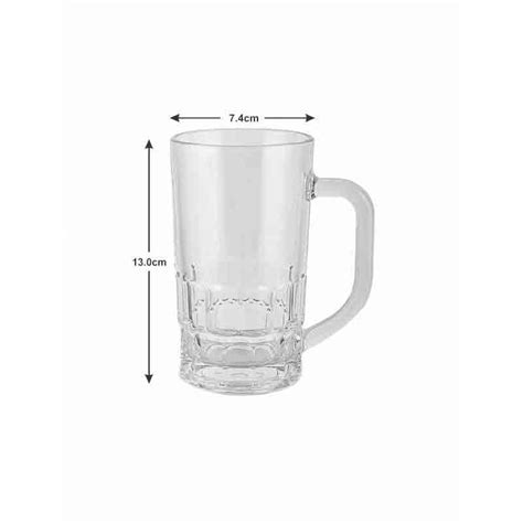 Buy Berto Beer Mug (350 ml ) - Set of Six Online in India | Vaaree