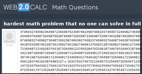 Image result for Hardest Math Problem Solved