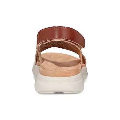 Easy Spirit Amiya Women's Perforated Criss-Cross Strap Slingback Sandals