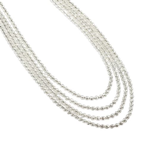 Pohe Haar | 4 Layers | Silver Finish ( Made to Order)