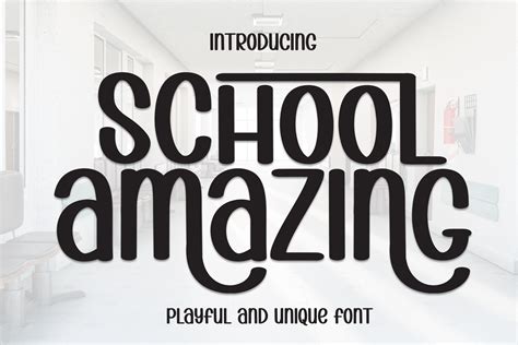 School Amazing Font by william jhordy · Creative Fabrica