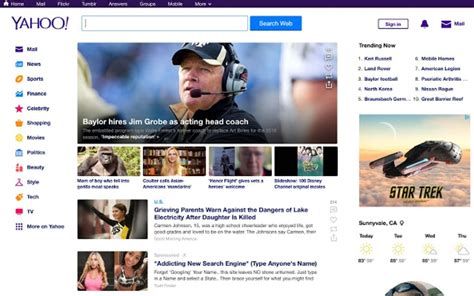 Yahoo Launches New Home Page Design