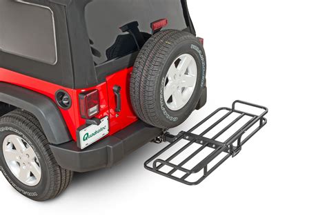 Jeep Wrangler Hitch Mounted Cargo Carrier at Randall Graves blog