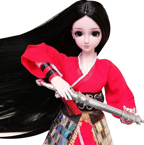 EVA BJD Chinese Female General in Red Clothes 1/3 SD Doll India | Ubuy