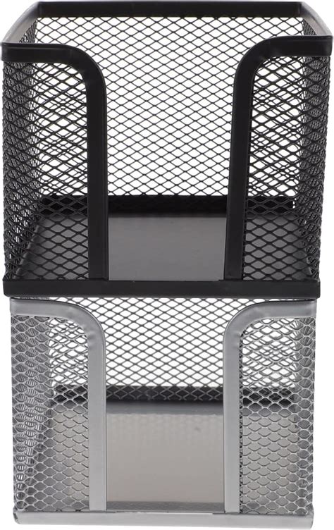 STOBOK Silver & Black Mesh Sticky Notes Holder - Set of 2 India | Ubuy