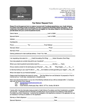Yourbankruptcypartner - Fill Online, Printable, Fillable, Blank | pdfFiller