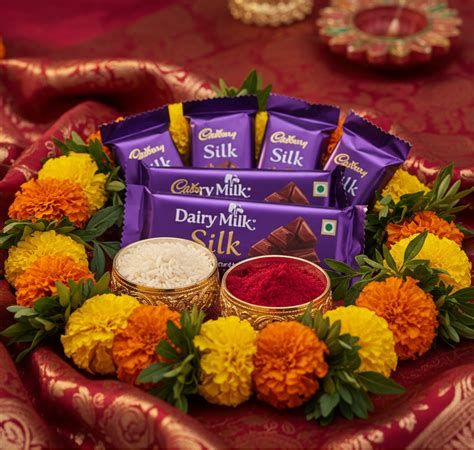 Cadbury Dairy Milk Silk Bhaidooj Combo – Cake n Flower