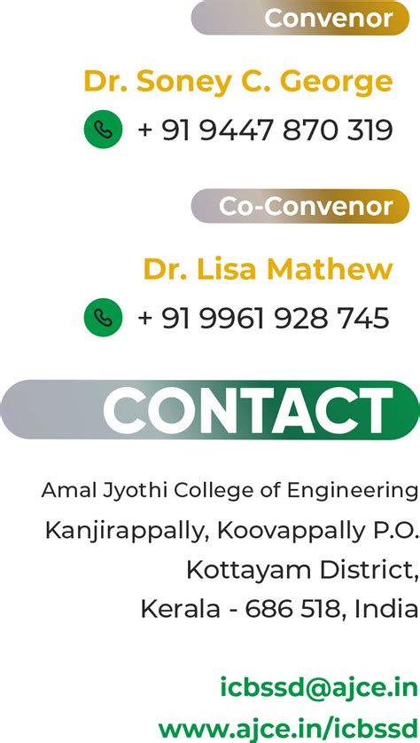 ICBSSD-2022 - Amal Jyothi College of Engineering | FIRST ENGINEERING ...