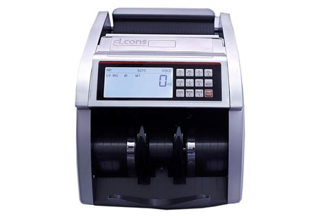 ELCONS Silver Manual Currency Counting Machine with Counterfeit Notes ...