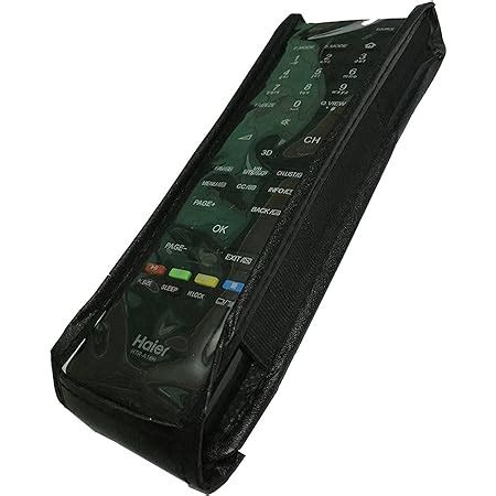 Glass Pro+ PU Leather TV Remote Control Pouch Cover(Black) : Amazon.in ...