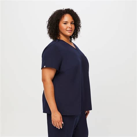 women's Navy Catarina™- One-Pocket Scrub Top (3XL - 6XL) - 3XL / Navy ...