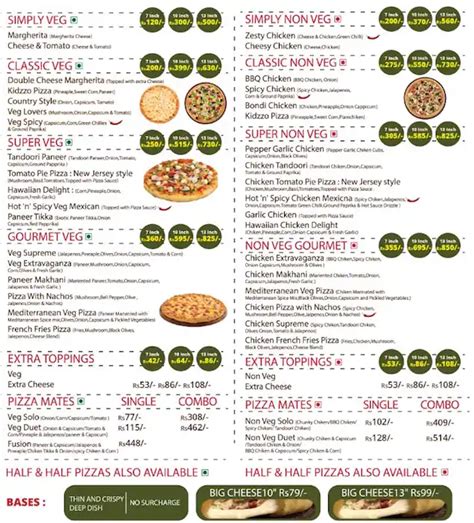 Menu at Eagle Boys Pizza, Mumbai, Shop 5
