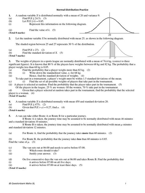 Normal Distribution Exercise 的图像结果