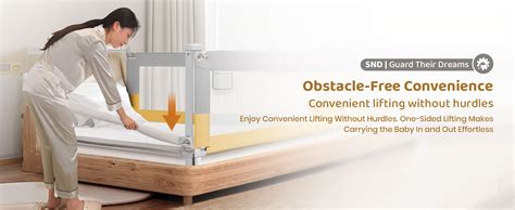 Buy StarAndDaisy Alloy Steel Baby Bed Guard Rail with T- Body Support ...