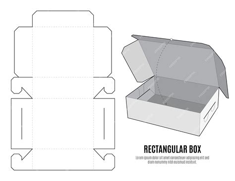 Image result for Rectangular Box Template