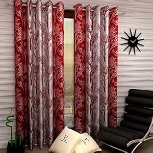 Buy Fashion String Polyresin Door Curtain Set (7 feet Long, Maroon) - 2 ...