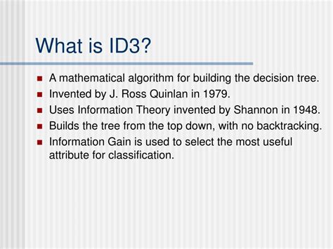 Image result for ID3 Algorithm Example