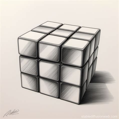 rubik s cube drawn with colored pencils Prompts | Stable Diffusion Online
