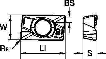 Indexable Milling - Shoulder Milling ISO Inserts - APPT 4071254 - WIDIA