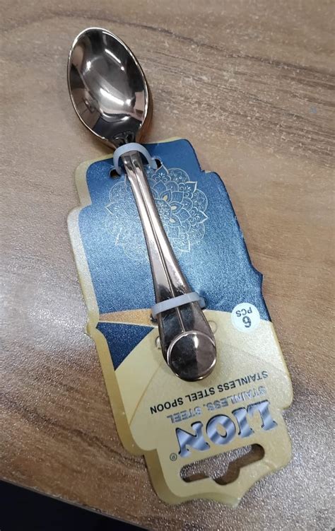 AM2366 Lion Stainless Steel Luxury Glorious Rose Gold Coffee Spoon 6Pc ...