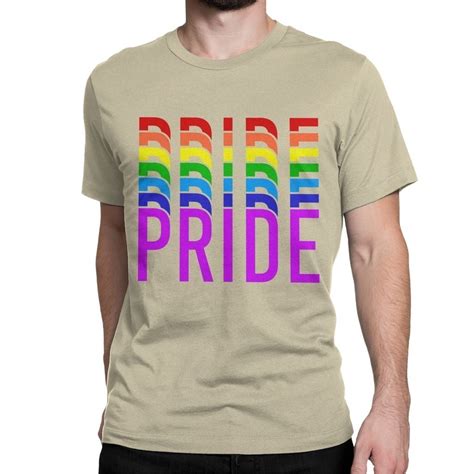 [ Pride Month🌈] T-Shirtเสื้อยืดสกรีนสีรุ้งสำหรับผู้ชายผู้หญิง LGBT เกย์ ...