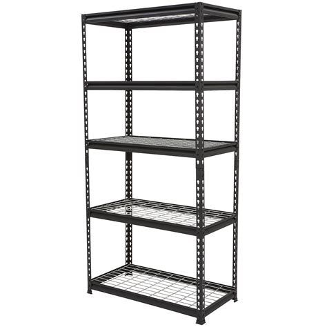 Strongway Heavy-Duty Wire Shelving Unit, 5 Shelves, 4000-Lb. Capacity ...