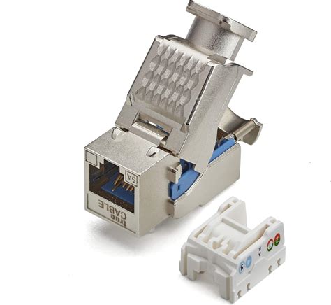 trueCABLE Shielded Cat6A Keystone Jack, Toolless, India | Ubuy