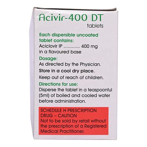 Acivir-400 DT Tablet | Uses, Side Effects, Price | Apollo Pharmacy