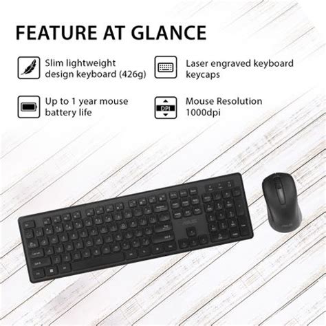 ASUS Wireless Keyboard and Mouse Set CW101 Wireless Standard Multi ...