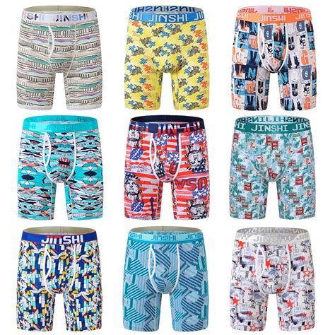 Buy JINSHI Bamboo Underwear Men, Designer Boxer Briefs for Men Pack (2 ...