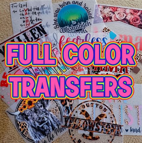 Image result for Full Color Transfers