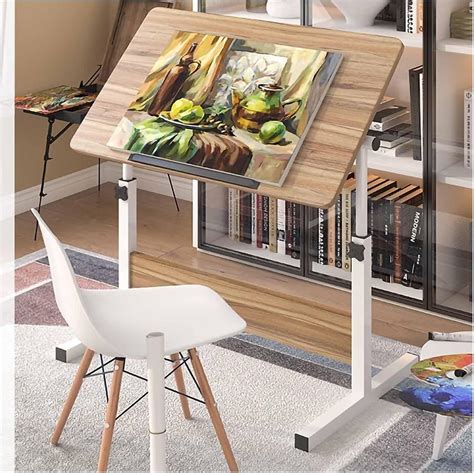 Extra Large Drafting Table with Tilting Top, Height Adjustable Artist ...