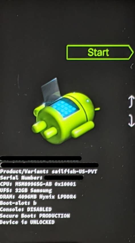 Image result for Bootloader Menu Android