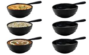 Buy ZIDO 6 Piece Multipurpose Melamine Serving Bowl with Spoons for ...