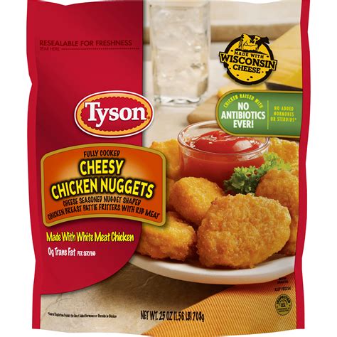 Tyson Fully Cooked Cheesy Chicken Nuggets - Shop Chicken at H-E-B