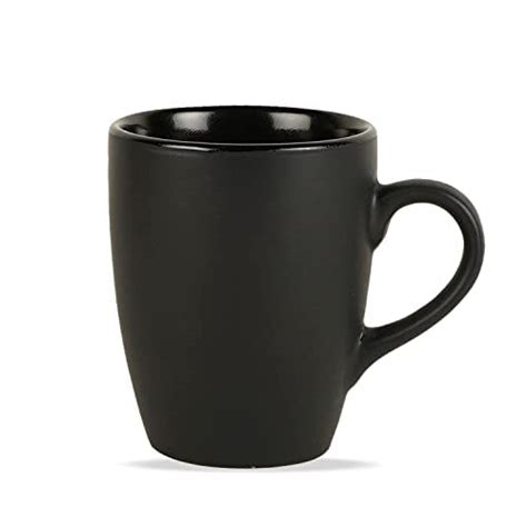 Buy Indulge Homes Ceramic Serving Black Matte Finish Coffee Mug Tea Cup ...