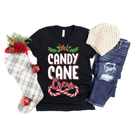 Candy Cane Crew Funny Christmas Holiday Shirt / Women's Cute Christmas ...