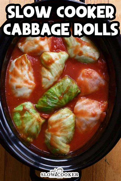 Slow Cooker Cabbage Rolls Recipe | Cabbage rolls recipe, Best cabbage ...