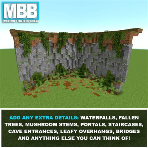 Image result for Minecraft Cliff Tutorial