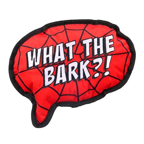 BARK Spiderman Chew Toy for Dogs - Red Ballistic Nylon, BPA-Free ...