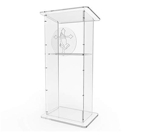 FixtureDisplays Clear Acrylic Lucite Podium Pulpit India | Ubuy