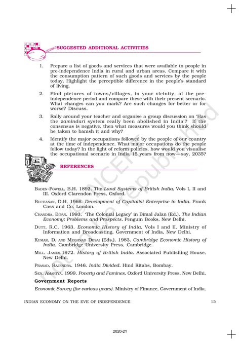 Indian Economy On The Eve Of Independence - NCERT Book of Class 11 ...