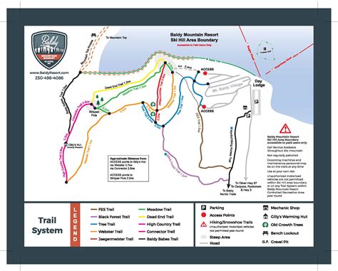 Mount Baldy Hiking Trail Maps Winter Trail Map | Snowbird