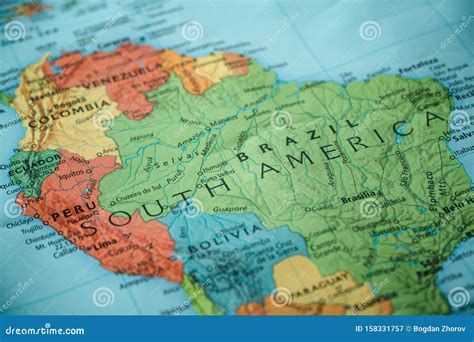 South america brazilian highlands map
