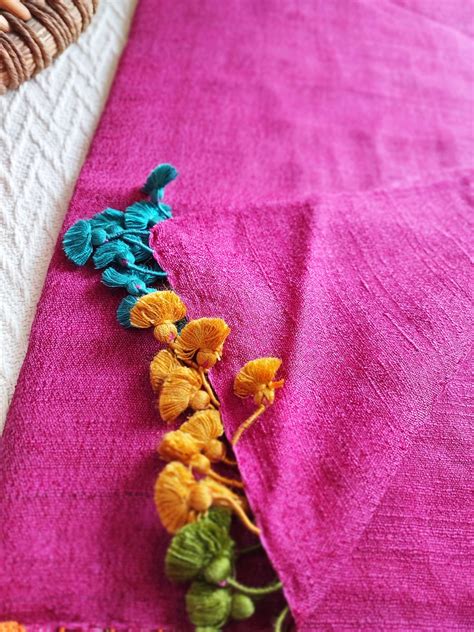 Barbie Pink Pure Wool Woven Handloom Stole – Faburra