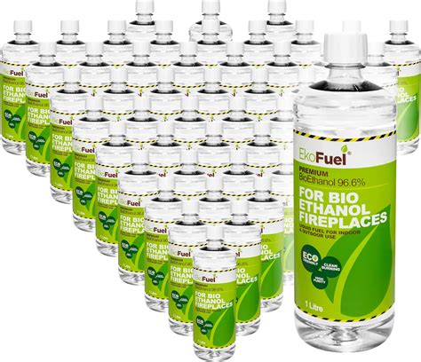 EKOFUEL (48 Litre) Premium Bioethanol Fuel – Bio Ethanol Liquid Fuel ...
