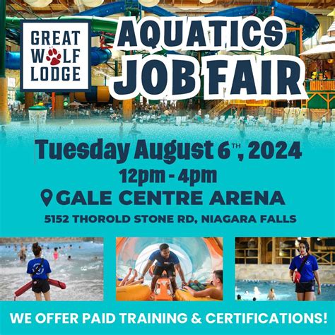 Job Gym Employment Services | 🐾 Great Wolf Lodge - Aquatics Job Fair 🐾 ...