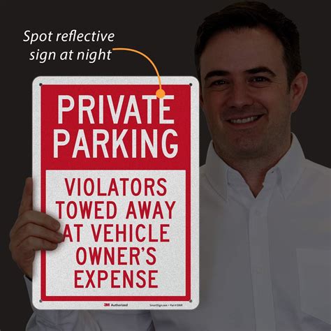 SmartSign Private Parking Sign, Violators Towed Away India | Ubuy